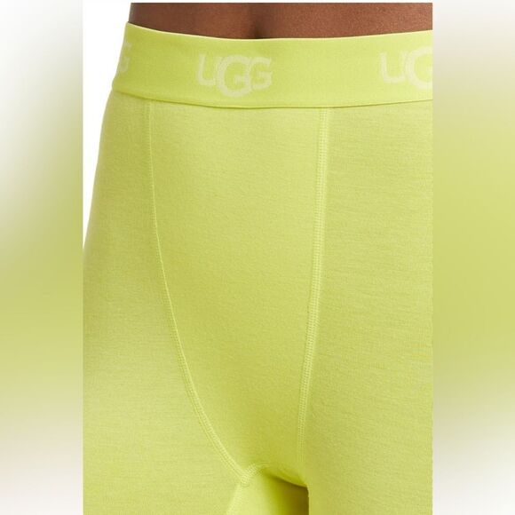 UGG ALEXIAH BOYSHORT LOGO BAND LOUNGE SHORTS TENNIS GREEN LARGE - Picture 6 of 15